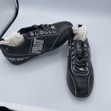 Baby Phat Vintage Y2K Deadstock Rhinestone Sneakers Black Silver NIB Size 6