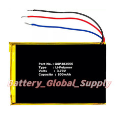 Battery for JBL GSP383555 Clip 2 AN CS056US CLIP2BLKAM P04405201 3.7V 800mAh 1PC