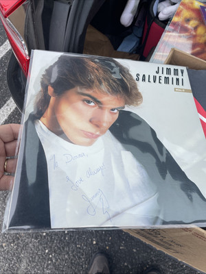 Signed (to Donna) JIMMY SALVEMINI Roll It LP 1986 Album