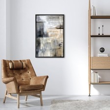 22x34 Black Picture Frame Rounded Edge Decorative Poster Wall Frame