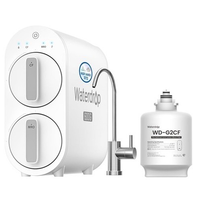 Waterdrop G2P600 Reverse Osmosis System, 600 GPD RO Extra 1 WD-G2CF Filter