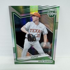 2022 Panini Elite Extra Edition Pete Hansen Status Green #97 Numbered /499