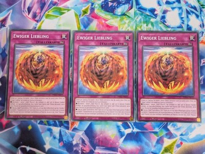 Yugioh Karten Playset 3x PHNI-DE073 Ewiger Liebling Deutsch Common Near Mint NM