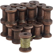 Antique Wooden Empty Spools for Crafts DIY Wood Projects Ribbon Bobbins Wire