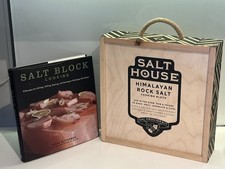 Salt House New Pink Rock Salt Himalayan cooking block &salt block cookbook 
