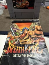 Breath of Fire (Super Nintendo Entertainment System, 1994) - Cartridge & Manual