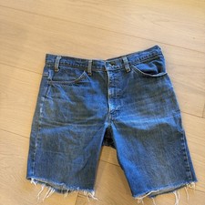 1970's Levi  s 646 Orange Tab Jeans cut offs USA Made 34 waist Scovill zipper
