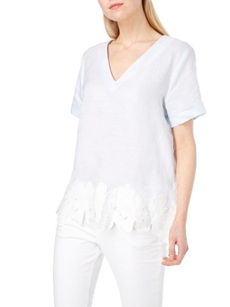 Women Joseph Janard Shirt White Linen 38 / M / 46