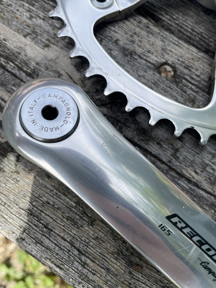 Campagnolo Record Pista Track Crankset With Bottom Bracket 165mm