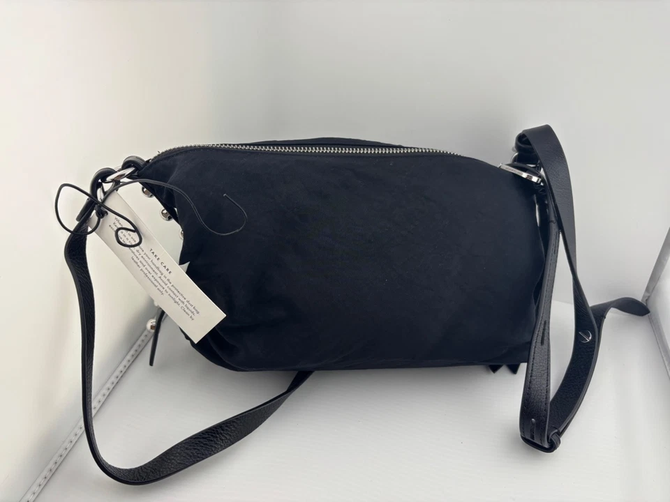 Bolso Bandolera Rebecca Minkoff Bowie Top Cremallera Nylon Negro Foto 4 de 4