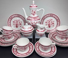 Seltenes antikes Tee- und Kaffeeservice Oskar Schaller & Co.  Bavaria 1918–1935