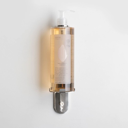 Staffa Murale Singola con Fondello in Acciaio Inox per Flacone P400-P500 GFL - Imagen 3 de 3