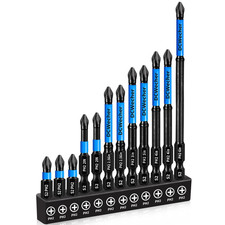 12-Pack 2 Phillips Bits #2 Impact Magnetic, P...