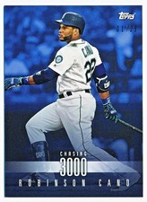 2017 Topps On Demand Robinson Cano Chasing 3000 Blue Parallel #23B (01/25)