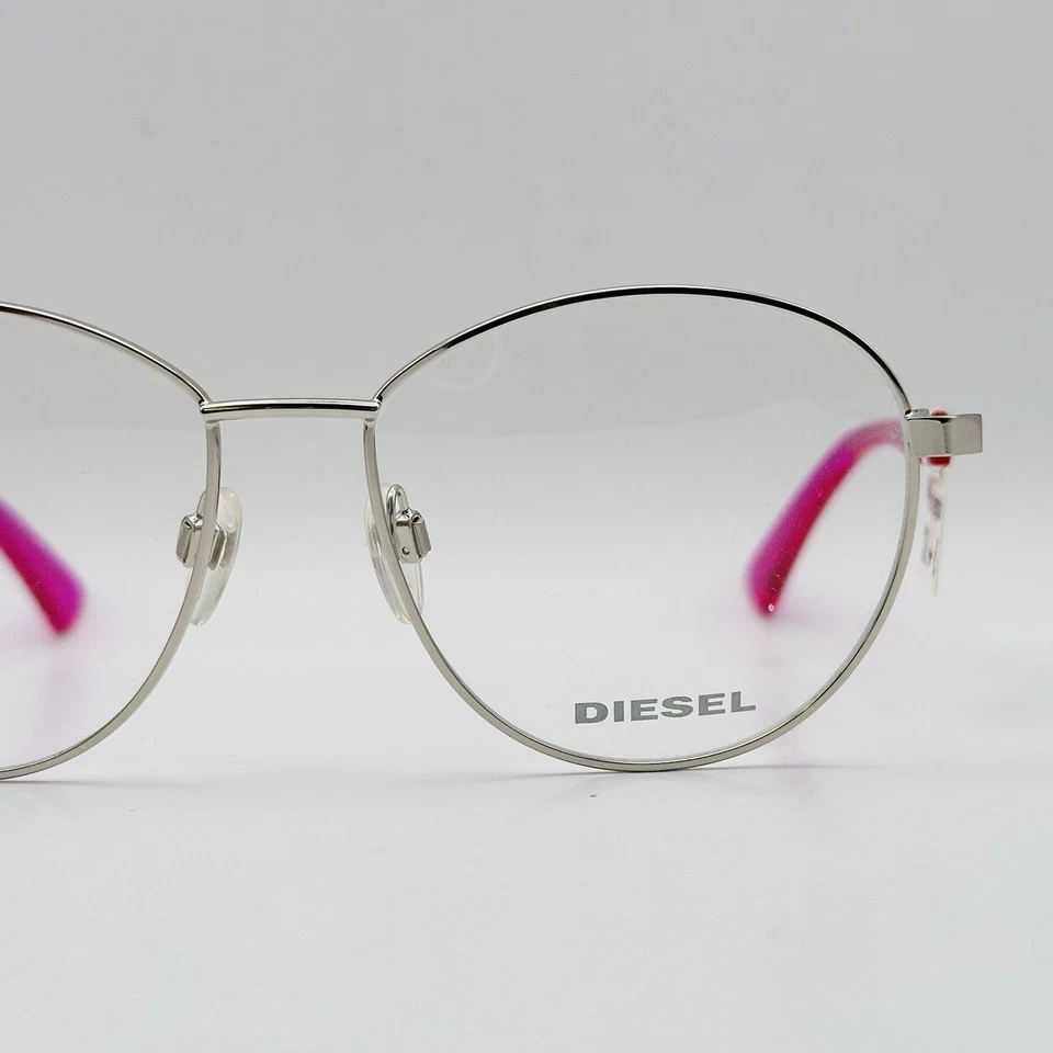 Gafas Diesel Damas Ovaladas Plata Rosa Mod. LOGO DL 5389 Nuevo Foto 2 de 4