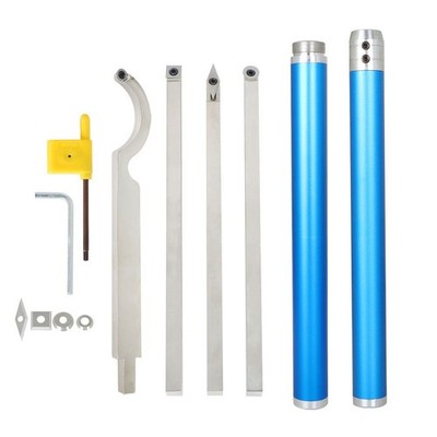 6Pcs 11'' Carbide Wood Turning Lathe Tools For Rougher Finisher Lathe W/ Case