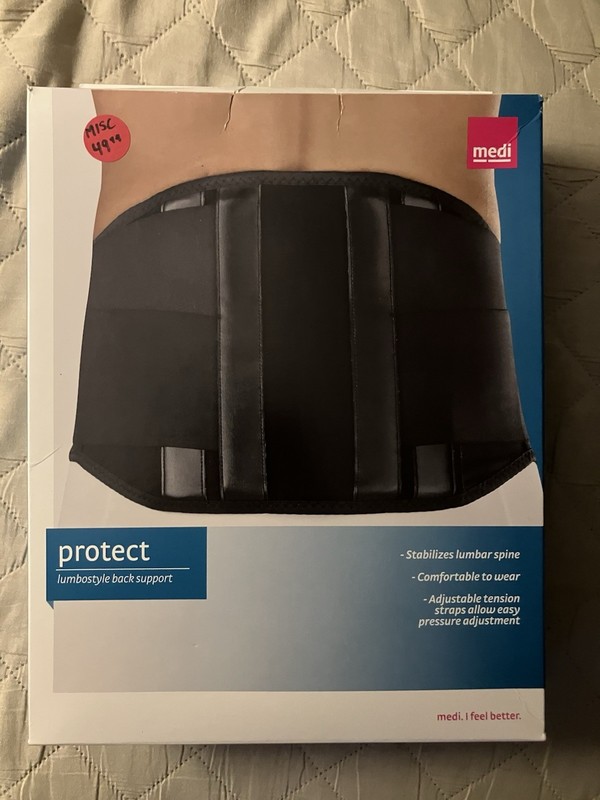 Medi Protect Lumbostyle Back Support Brace Black Size III K260623