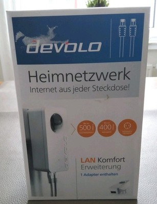 devolo LAN Comfort Plus Extension - Powerline Adapter with Gigabit LAN