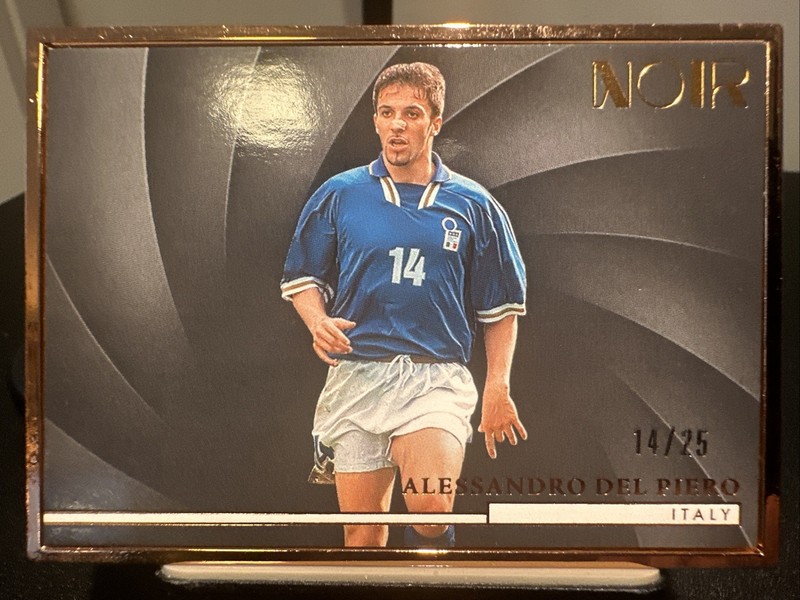 2024 Panini Noir - Alessandro Del Piero Bronze Frame /25 Italy World Cup!