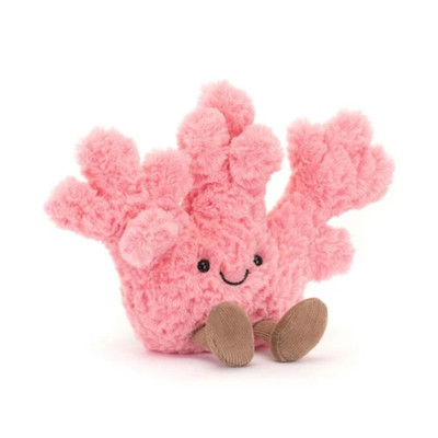 JellyCat Amuseables Coral 7in Soft Plush Toy Stuffed Toy Cute Gift BNWT