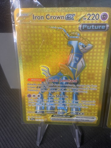2 Pokemon TCG: Iron Boulder EX 217/162 & Iron Crown EX 216/162 Temporal Forces - Picture 5 of 8
