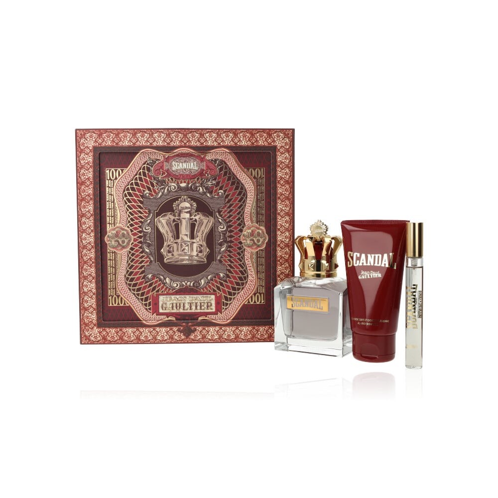 Jean Paul Gaultier Scandal Pour Homme Gift Set 100ml EDT + 10ml EDT + 75ml Shower Gel - Image 2