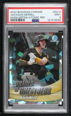 2022 Bowman Chrome Shades of Greatness Atomic Refractor Jackson Merrill 0co1