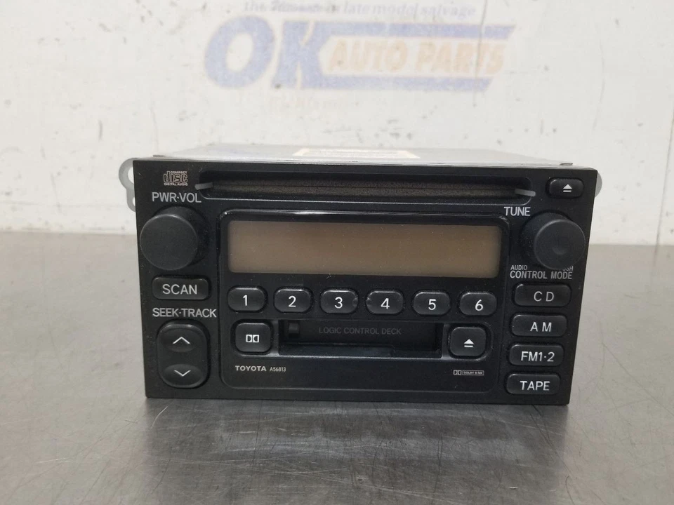 00 2000 TOYOTA TACOMA SR5 RADIO RECEPTOR AUDIO CON REPRODUCTOR DE CD 8612004100 Foto 2 de 4