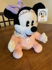 Gund Disney Babies Minnie Wind up Musical Crib Sitter Plush VTG Music Box Doll