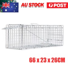 Humane Possum Feral Cage Cat Rabbit Bird Animal Hare Fox Live Catch 66*23*26cm
