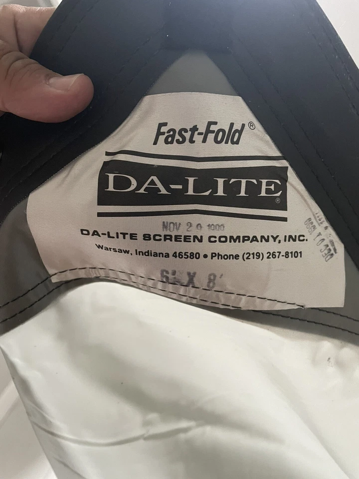 Pantalla 6x8 da lite proyección gris pliegue rápido pantalla solo 1999 Foto 4 de 4