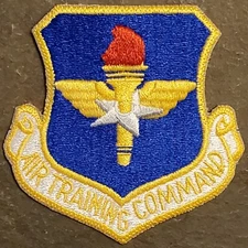 AIR EDUCATION & TRAINING COMMAND Patch: USAF AIR FORCE: COLOR FLIGHT DRESS VTG