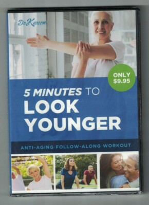 #ad 5 Minutes To Look Younger Anti Aging Follow Along Workout DVD Dr Kareem Sealed $2.70