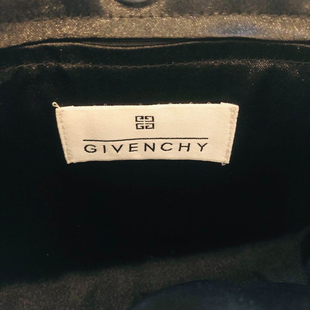Givenchy Black Silver Sequin Handbag Evening Bag … - image 13