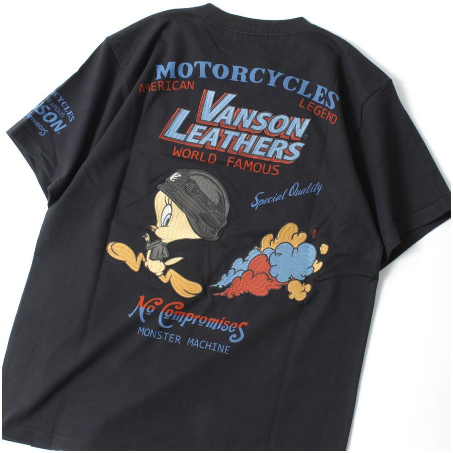 VANSON×LOONEY TUNES Jersey Short-Sleeved Tee Tweety VANSON×LOONEY TUNES Jersey Short-Sleeved Tee Tweety