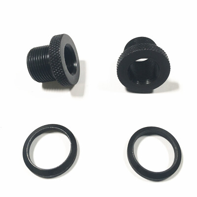 2 Pack Steel Thread Adapter 1/2x28 to 5/8x24 With crush washer