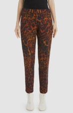 945 Dries Van Noten Women's Brown Animal Print Poumas Pants Size FR 40 / US 8