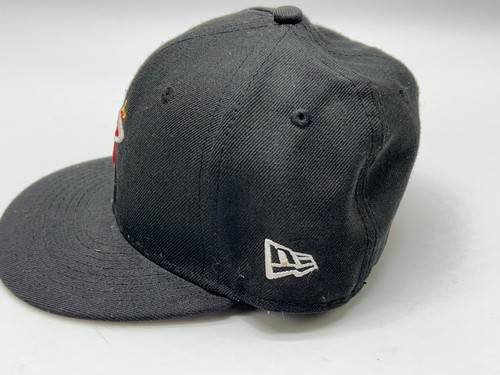Gorra clásica de madera dura con cierre a presión Miami Heat NBA New Era 59 Fifty 6 5/8 - Imagen 2 de 9