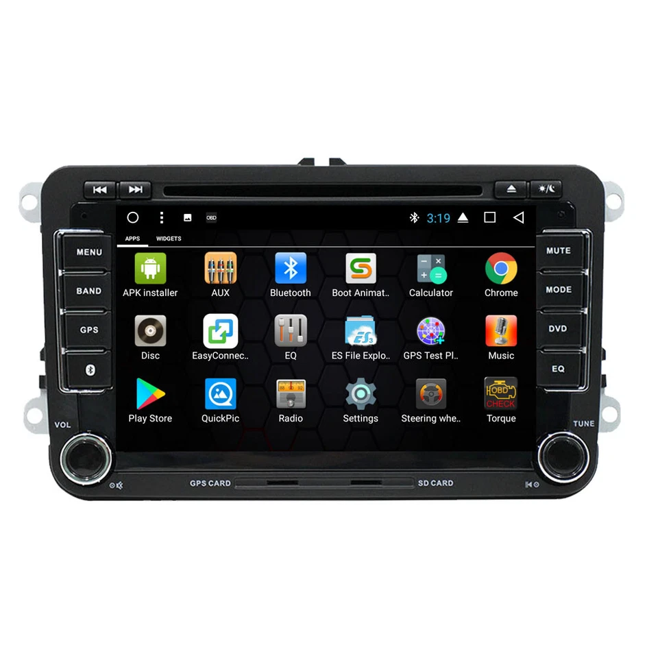 7"Android Autoradio Navi GPS RDS DVD USB BT Für VW Touran Caddy Polo Passat Golf - Bild 4 von 4