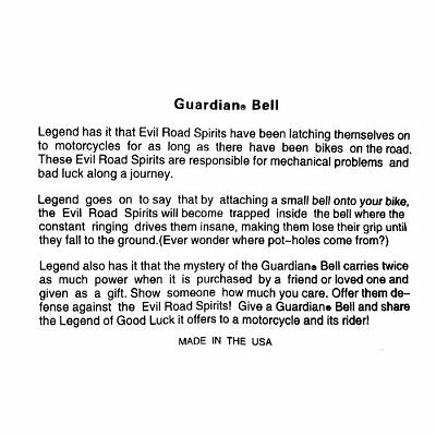 Hawk GUARDIAN BELL w/ 2 Legend Cards Good Luck & Motorcycle - Picture 5 of 8