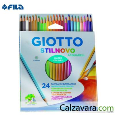 Giotto Crayons de couleur Boîte en carton Stilnovo multicolore, 24 pièces