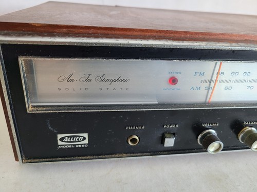 Allied 2690 Solid State Stereophonic Receiver AM/FM Not Working Parts or Repair - Picture 7 of 18