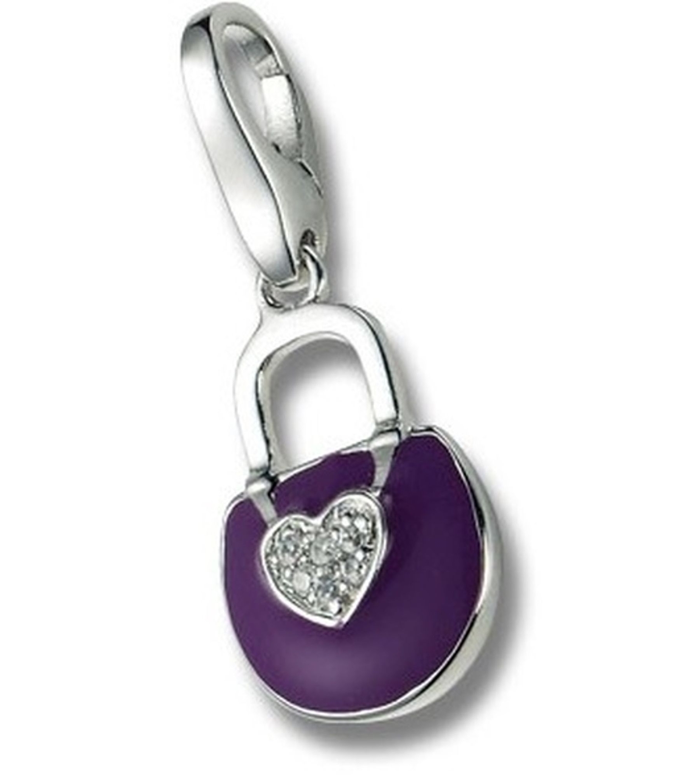 Шарм Джорджио Мартелло 356 шармов Silber Tasche violett