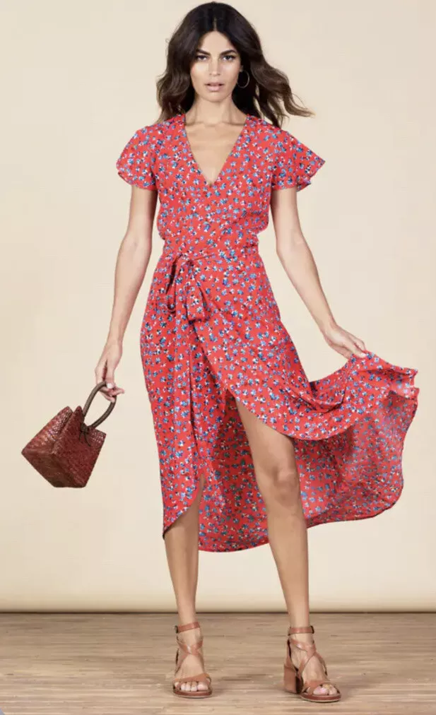 Dancing leopard red clearance dress