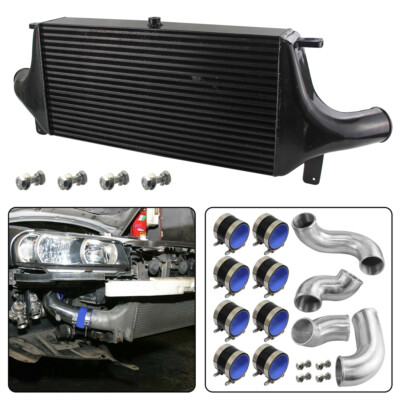 Ladeluftkühler Kit für Nissan Skyline GT-R R33 R34 RB26DETT Twin Turbo Schwarz