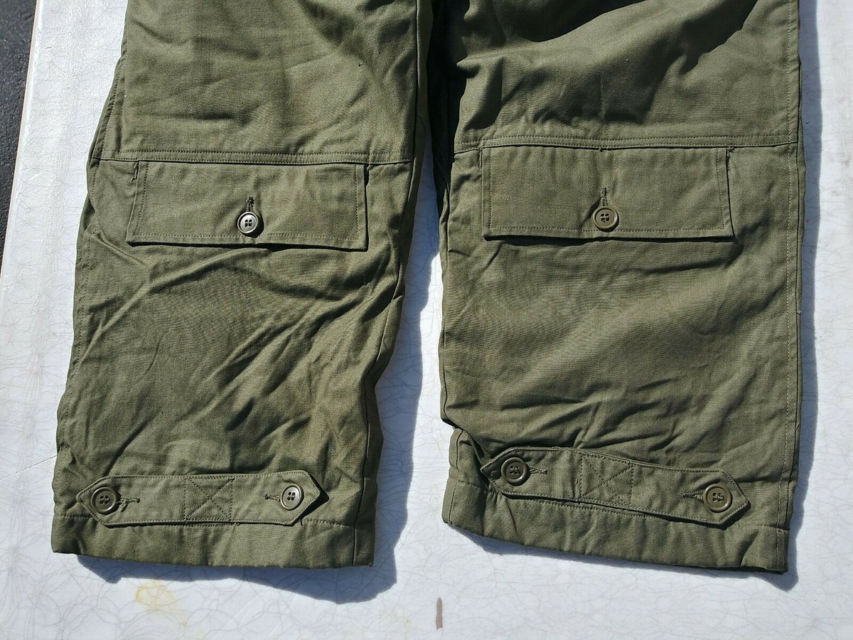 WW2 USAAF A-10 Winter Flight Trousers w/ Suspenders Size 38 WW2 USAAF A-10 Winter Flight Trousers w/ Suspenders Size 38