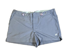 Vintage Hang Ten Shorts Womans Blue Board Surfing Beachwear Nylon Size 34