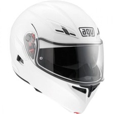 CASCO Modulare Doppia Omologazione AGV Compact ST Solid Bianco