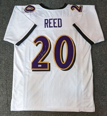 BALTIMORE RAVENS ED REED AUTOGRAPHED SIGNED JERSEY BECKETT HOLO