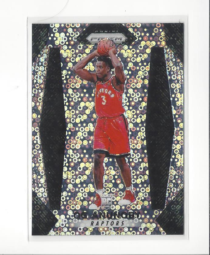 2017-18 Panini Prizm Prizms Fast Break #38 OG Anunoby RC Rookie Raptors Knicks